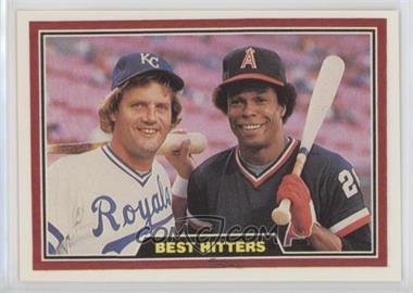 1981 Donruss - [Base] #537 - Best Hitters In Baseball - George Brett, Rod Carew