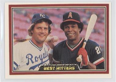 1981 Donruss - [Base] #537 - Best Hitters In Baseball - George Brett, Rod Carew