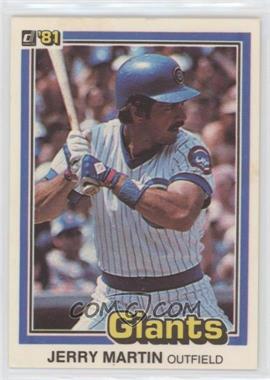 1981 Donruss - [Base] #555.2 - Jerry Martin (1980: 5 Lines of Text)