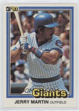 1981 Donruss - [Base] #555.2 - Jerry Martin (1980: 5 Lines of Text)