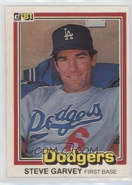 1981 Donruss - [Base] #56.1 - Steve Garvey ("Surpassed 25 HR" on card back)