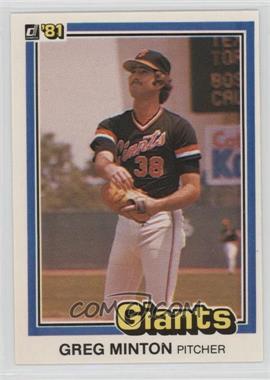 1981 Donruss - [Base] #579 - Greg Minton