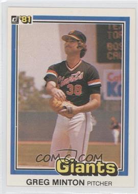 1981 Donruss - [Base] #579 - Greg Minton