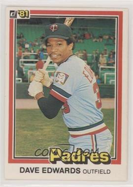 1981 Donruss - [Base] #595.1 - Dave Edwards (1980: 3 Lines of Text)