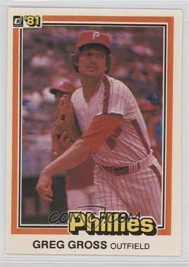 1981 Donruss - [Base] #598 - Greg Gross