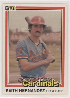 1981 Donruss - [Base] #67 - Keith Hernandez [Good to VG‑EX]