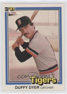 1981 Donruss - [Base] #7.1 - Duffy Dyer (batting average missing decimal point)