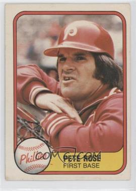 1981 Fleer - [Base] #1 - Pete Rose [Good to VG‑EX]