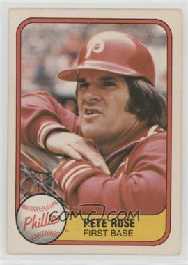 1981 Fleer - [Base] #1 - Pete Rose [Poor to Fair]