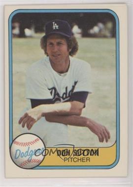 1981 Fleer - [Base] #112 - Don Sutton