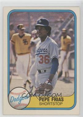 1981 Fleer - [Base] #134 - Pepe Frias