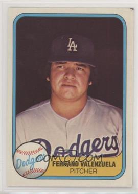 1981 Fleer - [Base] #140 - Fernando Valenzuela (Spelled Fernand on Front) [Noted]