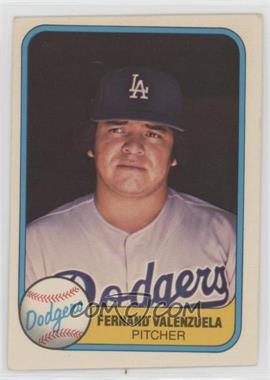 1981 Fleer - [Base] #140 - Fernando Valenzuela (Spelled Fernand on Front)