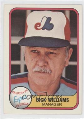 1981 Fleer - [Base] #149 - Dick Williams