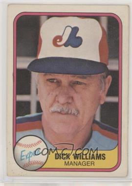 1981 Fleer - [Base] #149 - Dick Williams