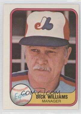 1981 Fleer - [Base] #149 - Dick Williams