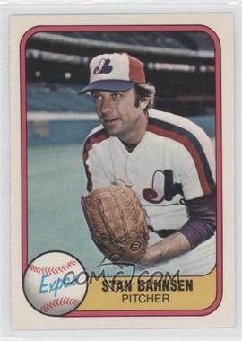 1981 Fleer - [Base] #156 - Stan Bahnsen