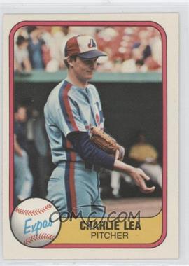 1981 Fleer - [Base] #165 - Charlie Lea