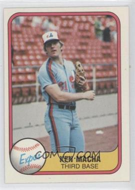 1981 Fleer - [Base] #167 - Ken Macha