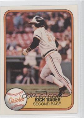 1981 Fleer - [Base] #182 - Rich Dauer