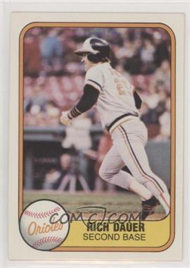 1981 Fleer - [Base] #182 - Rich Dauer