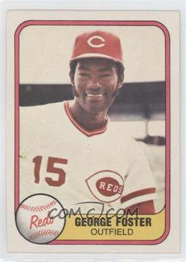 1981 Fleer - [Base] #216.2 - George Foster ("Outfield" on Front)