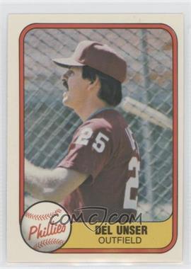 1981 Fleer - [Base] #26 - Del Unser