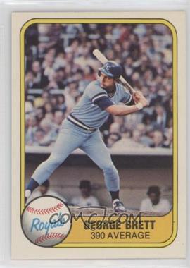 1981 Fleer - [Base] #28.1 - George Brett ("390 Average" on Front) [EX to NM]