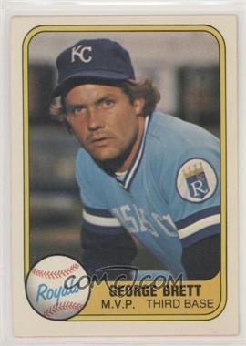 1981 Fleer - [Base] #28.2 - George Brett ("M.V.P" on Front)