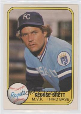 1981 Fleer - [Base] #28.2 - George Brett ("M.V.P" on Front)