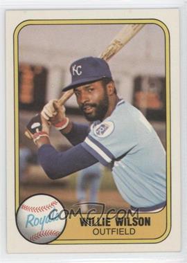 1981 Fleer - [Base] #29.1 - Willie Wilson (Batting)