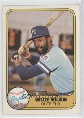 1981 Fleer - [Base] #29.1 - Willie Wilson (Batting)