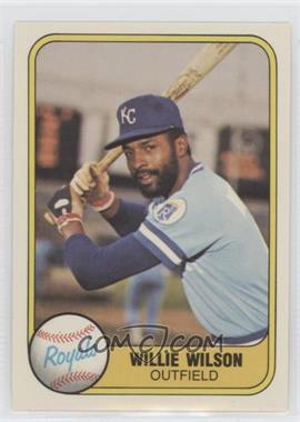 1981 Fleer - [Base] #29.1 - Willie Wilson (Batting)