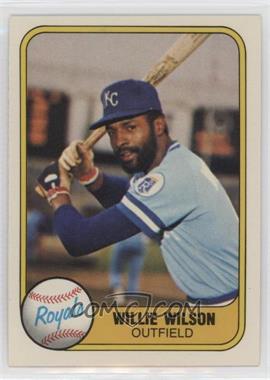 1981 Fleer - [Base] #29.1 - Willie Wilson (Batting)