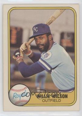 1981 Fleer - [Base] #29.1 - Willie Wilson (Batting)