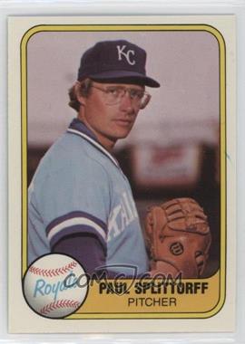 1981 Fleer - [Base] #30 - Paul Splittorff