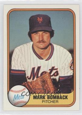 1981 Fleer - [Base] #323 - Mark Bomback