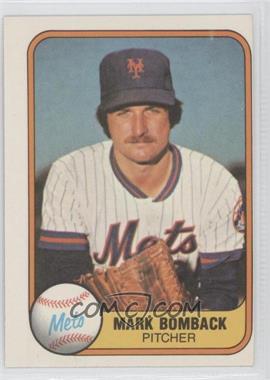 1981 Fleer - [Base] #323 - Mark Bomback