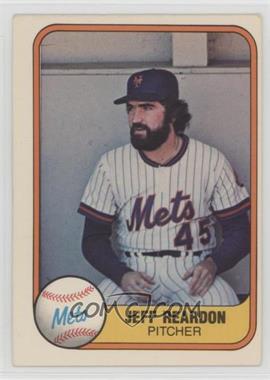 1981 Fleer - [Base] #335 - Jeff Reardon [Noted]