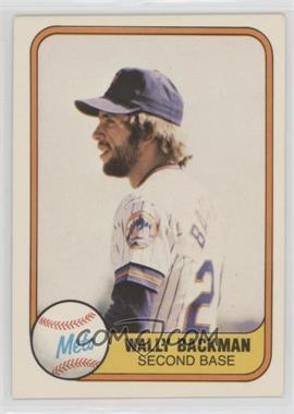 1981 Fleer - [Base] #336 - Wally Backman