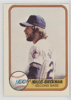 1981 Fleer - [Base] #336 - Wally Backman