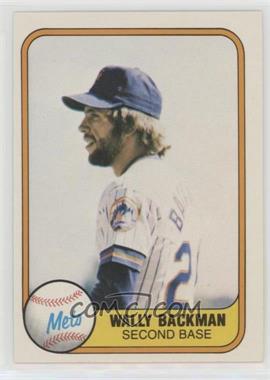 1981 Fleer - [Base] #336 - Wally Backman