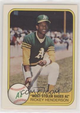 1981 Fleer - [Base] #351 - Rickey Henderson