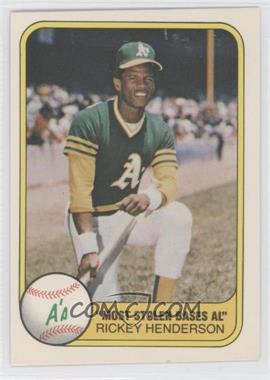 1981 Fleer - [Base] #351 - Rickey Henderson [Noted]