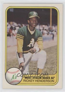 1981 Fleer - [Base] #351 - Rickey Henderson