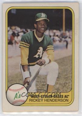 1981 Fleer - [Base] #351 - Rickey Henderson [EX to NM]