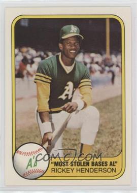 1981 Fleer - [Base] #351 - Rickey Henderson