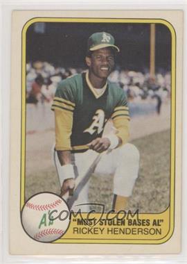 1981 Fleer - [Base] #351 - Rickey Henderson