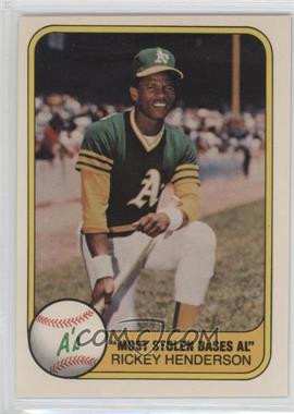 1981 Fleer - [Base] #351 - Rickey Henderson