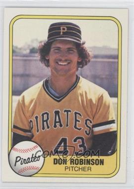 1981 Fleer - [Base] #366 - Don Robinson